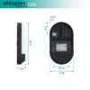 Lumi – Ovalleuchte mit Sensor