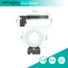 Luce LED Porto Motion da 15W, IP65, bianco caldo, di lunga durata.