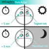Controllo dell'illuminazione con timer per il funzionamento diurno e notturno, facile da usare.