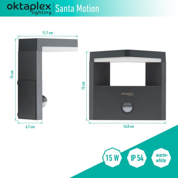 Santa - Eck- und Wandleuchte mit Sensor