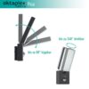 Lampada a LED di Oktaplex Pica, orientabile fino a 240° e inclinabile fino a 80°.