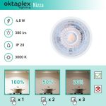 Oktaplex Nizza LED-Modul 3000K 3-Step dimmbar