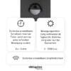 Stainless steel outdoor wall light with motion sensor, anthracite, modern.