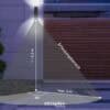 Stainless steel outdoor wall light with motion sensor in anthracite, ideal for outdoor use.