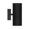 Stainless steel outdoor wall light in anthracite for modern facade lighting.