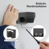 Motion detector in anthracite for easy wall mounting, Eva - motion detector anthracite.