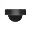 Motion detector in black for security and lighting applications.
