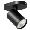 Oktaplex Roma LED-Deckenstrahler 1-flammig schwarz, schwenkbarer GU10-Spot