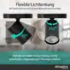 Roma 1-flammig schwarz – schwenk- und drehbare Spots für flexible Lichtlenkung