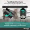 Roma 2-flammig schwarz – schwenk- und drehbare Spots für flexible Lichtlenkung