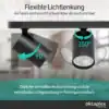 Roma 3-flammig schwarz – schwenk- und drehbare Spots für flexible Lichtlenkung