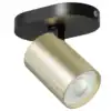 Oktaplex Roma LED-Deckenstrahler 1-flammig schwarz/gold, GU10, ohne Leuchtmittel