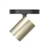Roma 1-flammig schwarz/gold – Aluminium-Deckenstrahler mit GU10-Fassung