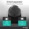 Einstellbare Schaltzeit 10 Sekunden bis 15 Minuten (TIME) und Dämmerungssensor 3–2000 Lux (LUX)