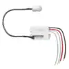 Elektronikmodul mit LUX- und TIME-Regler sowie abgesetzter Mini-PIR-Sensorkopf des Oktaplex Jan 12-24 V
