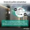 IP65-Schutz gilt nur für den Sensorkopf bei korrekter Montage mit Dichtung; die Steuereinheit mit IP20 muss geschützt eingebaut werden